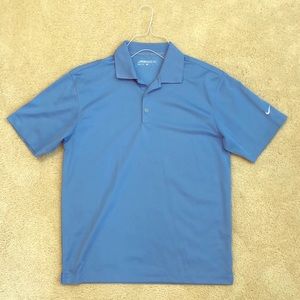 Nike Golf Dri Fit light blue Polo size M